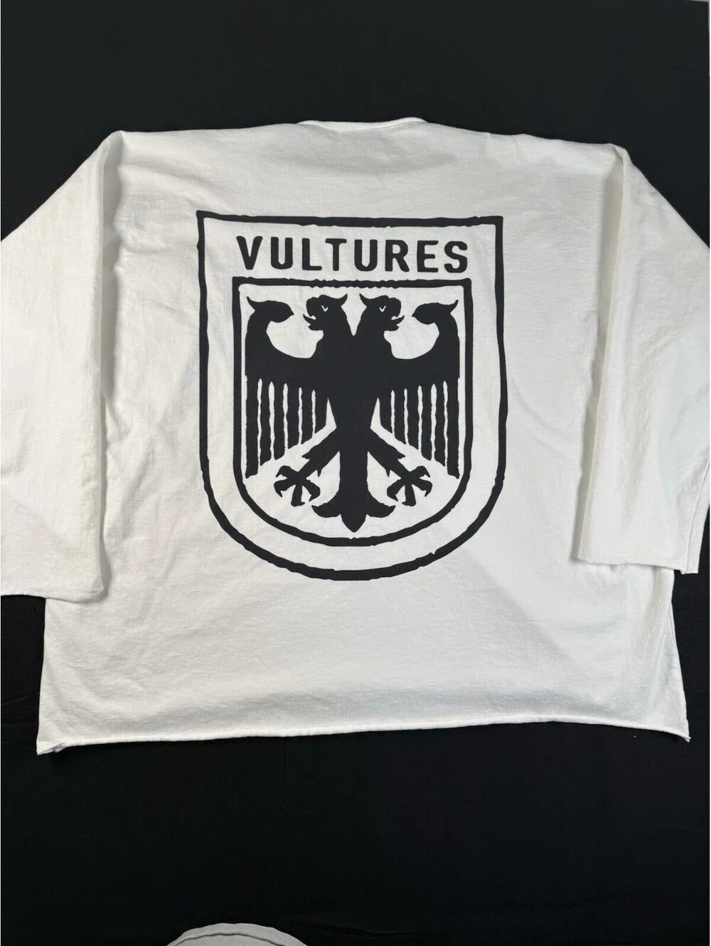 Yeezy Vultures White Long Sleeve Shirt -T Shirt A Comfortable Sz 2 Pre Owned